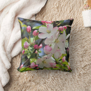 Coussin Fleurs de pommier sauvage de début de printemps 3 