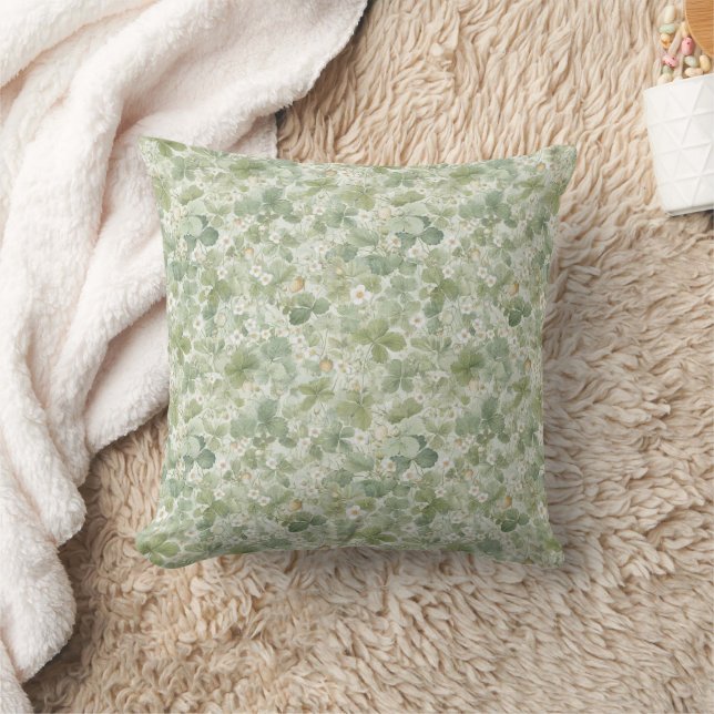 Coussin Fleurs de prairie verte magnifiques   (Couverture)