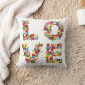 Coussin Fleurs de printemps fantastiques AIMER Alphabets d (Couverture)