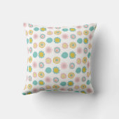 Coussin Fleurs de printemps Papillon rose Bébé (Verso)