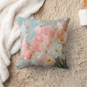 Coussin Fleurs de printemps pastel doux Design Flore délic (Couverture)