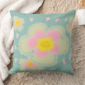 Coussin Fleurs de printemps (rose/vert) (Couverture)