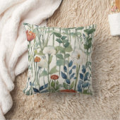 Coussin Fleurs de printemps sauvages Aquarelle Art (Couverture)