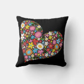 Coussin Fleurs de Printemps Whimsical Valentine mignonne c (Verso)