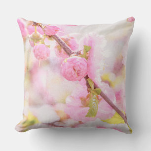Coussin Fleurs de sakura roses - Cerisier japonais en fleu