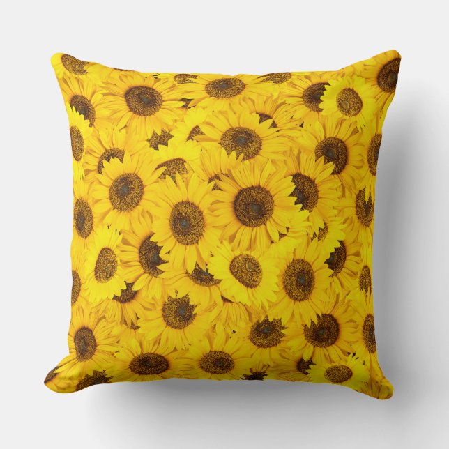 Coussin Fleurs de soleil (Recto)