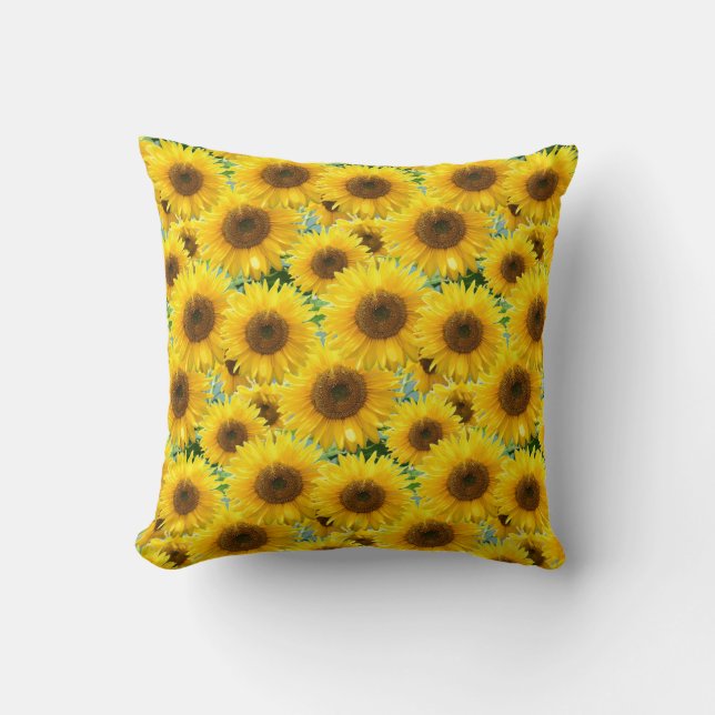Coussin Fleurs de soleil (Recto)