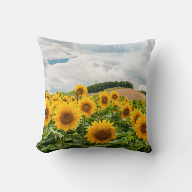 Coussin Fleurs de soleil (Recto)