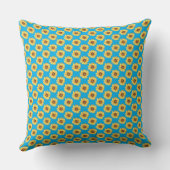 Coussin Fleurs de soleil de couleur rustique Motif (Verso)