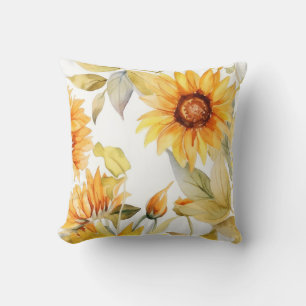 Coussin Fleurs de soleil en fleurs