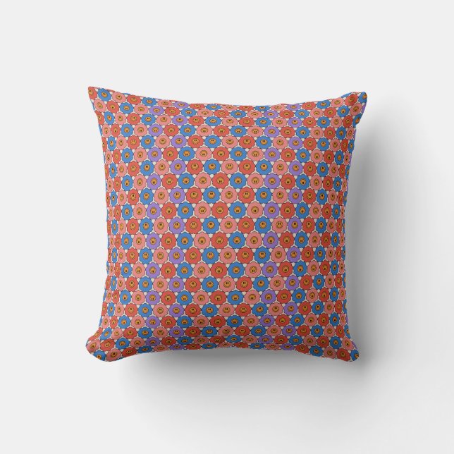 Coussin Fleurs de sourire (Recto)