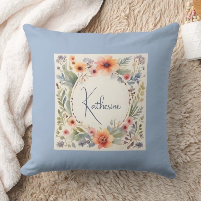 Coussin Fleurs d'eau personnelle (Couverture)