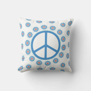 Coussin Fleurs des signes de paix