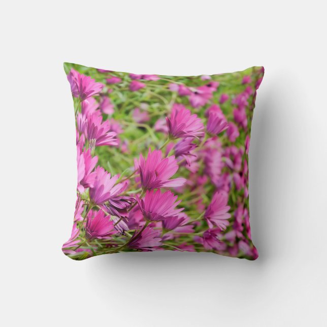 Coussin Fleurs d'été dans un jardin (Recto)