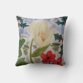Coussin Fleurs d'hiver & Holly (Verso)