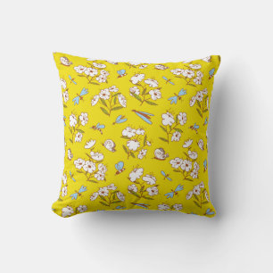 Coussin Fleurs d'insectes Papillons : Patte d'été sans joi
