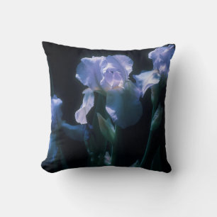 Coussin Fleurs d'Iris au Crépuscule Serviette de Plage