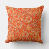 Coussin Fleurs douces orange (Recto)