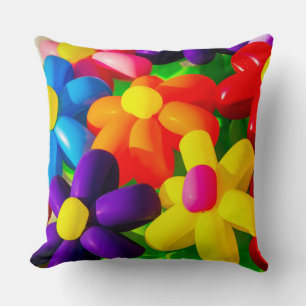 Coussin Fleurs en Ballon de Jouet