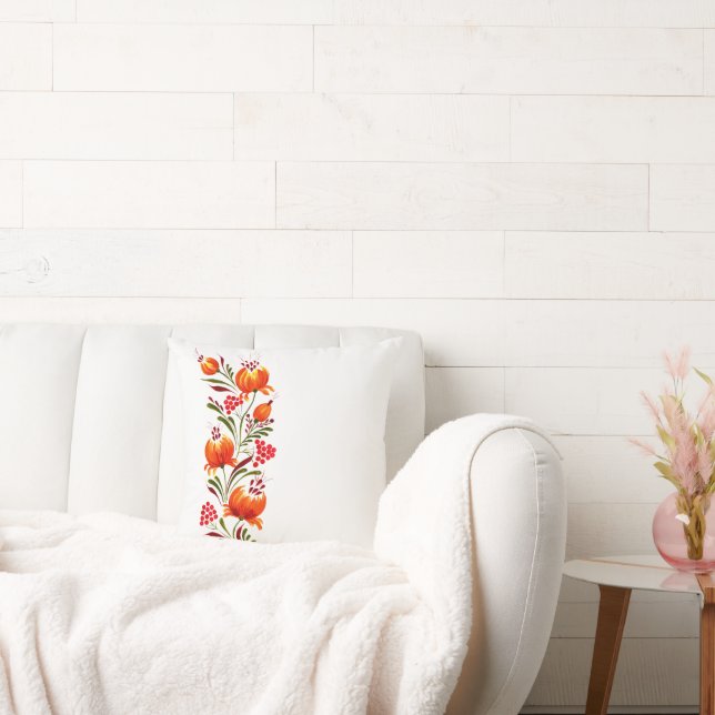 Coussin Fleurs et baies d'oranger Whimsical et élégantes (Canapé)