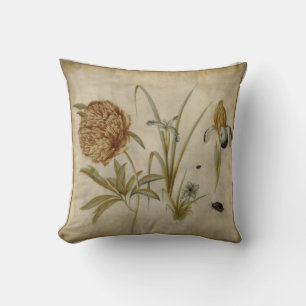 Coussin Fleurs et coléoptères de Hans Hoffmann
