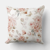 Coussin Fleurs et papillons délicats (Recto)