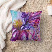 Coussin FLEURS FAIRY PURPLE ROSE FLORAL FLEURI statut bébé (Couverture)