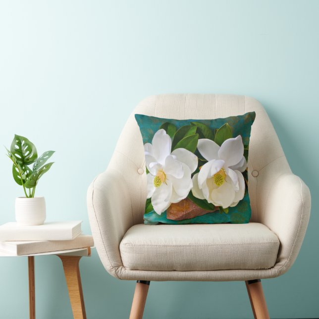 Coussin Fleurs | Fleur Magnolia (Chaise)