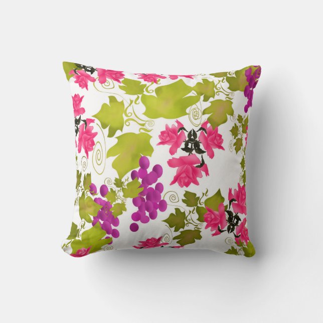 Coussin Fleurs florales florales c (Recto)