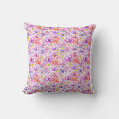 Coussin Fleurs Frangipani en motif transparent (Recto)
