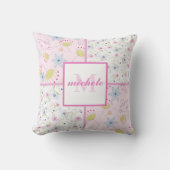 Coussin Fleurs Galore Monogrammé (Recto)