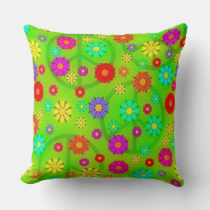 Coussin Fleurs Hippies