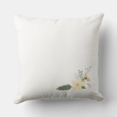 Coussin Fleurs initiale "M"Couleurs Douces Prairie NOM Dou (Verso)