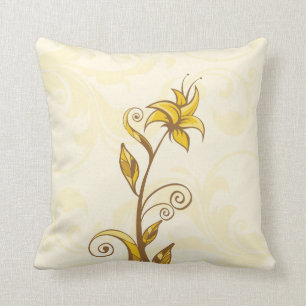 Coussin Fleurs jaunes
