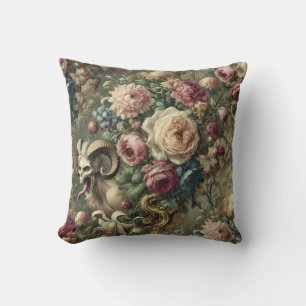 Coussin Fleurs 🩸 langue écaillée - gothique victorien