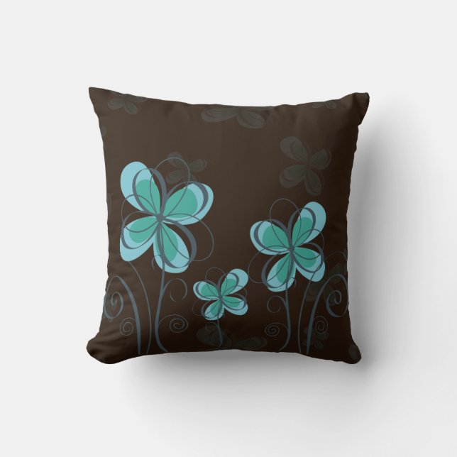 Coussin Fleurs lunatiques (Recto)