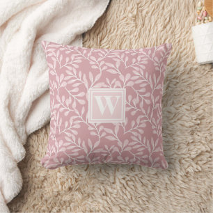 Coussin Fleurs Mauve Rose Personnalisées