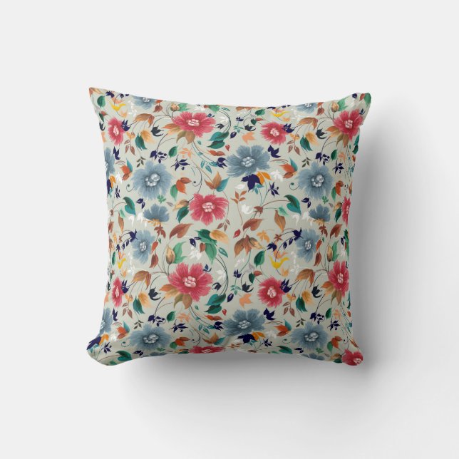 Coussin Fleurs motif transparent (Recto)