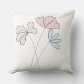 Coussin Fleurs neutres Pouponnière Enfants Poussin (Recto)