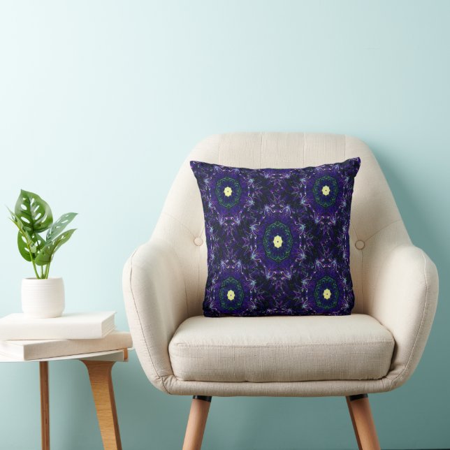 Coussin Fleurs nocturnes...... (Chaise)
