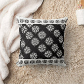 Coussin Fleurs noires et blanches (Couverture)