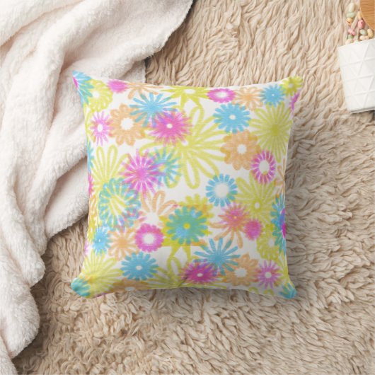Coussin fleurs pastel pour toute l'année (Couverture)