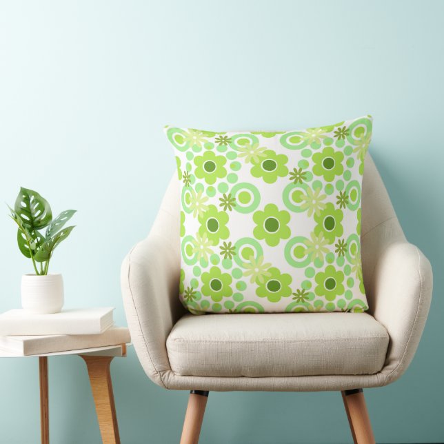 Coussin Fleurs Perles Donuts Pea Mint Pomme Lime Avocado (Chaise)