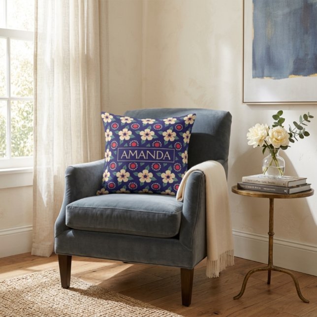 Coussin Fleurs personnalisées  (Créateur téléchargé)