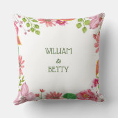 Coussin Fleurs pour les 75 ans de mariage religieux (Verso)