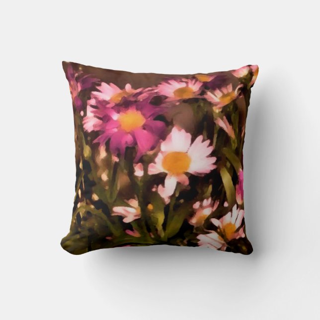 Coussin fleurs pour mes amis (Recto)