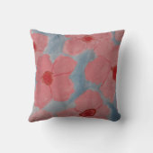 Coussin Fleurs rose bonbon (Verso)