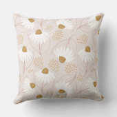 Coussin Fleurs rose Jaune Printemps (Verso)