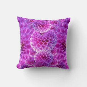 Coussin Fleurs rose PomPom Dahlia