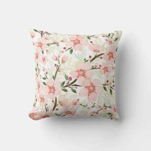 Coussin Fleurs roses